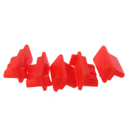 5-Pack Silicone USB Anti-Dust Plugs for Laptops and Tablets