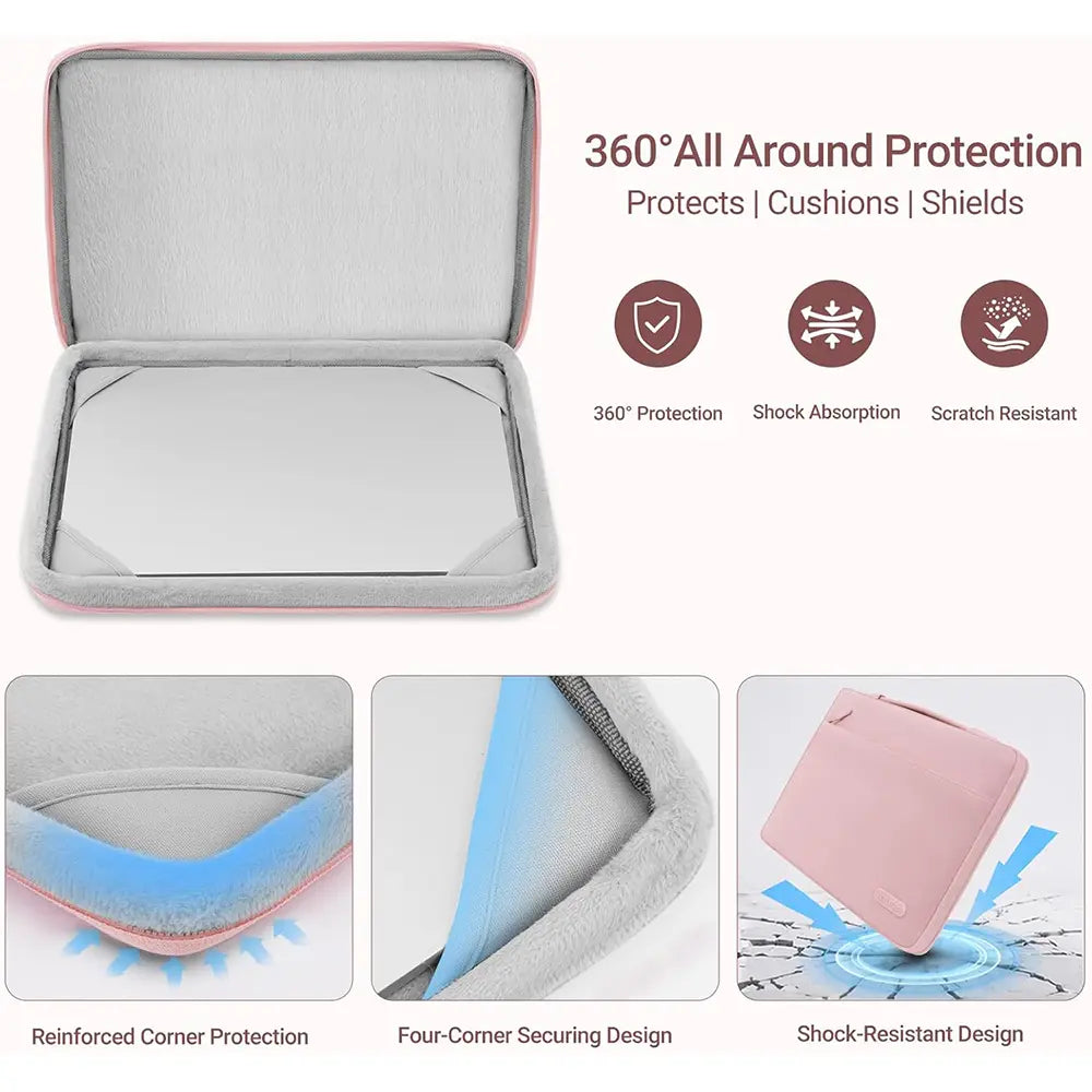 MOSISO Plastic Hard Case Bundle for 13 in Macbook Pro (M2 2025-2026, M1 2016-2024, A2338 A2251 A2289 A2159 A1989 A1708 A1706) - Includes Laptop Bag, Keyboard Skin, Webcam Cover, Screen Protector, Rose Quartz