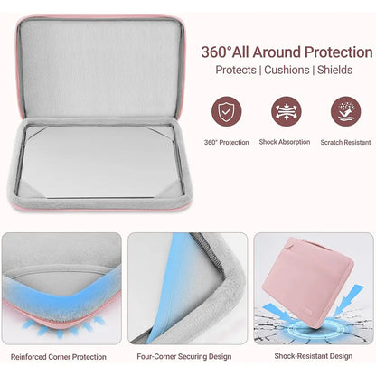 MOSISO Plastic Hard Case Bundle for 13 in Macbook Pro (M2 2025-2026, M1 2016-2024, A2338 A2251 A2289 A2159 A1989 A1708 A1706) - Includes Laptop Bag, Keyboard Skin, Webcam Cover, Screen Protector, Rose Quartz