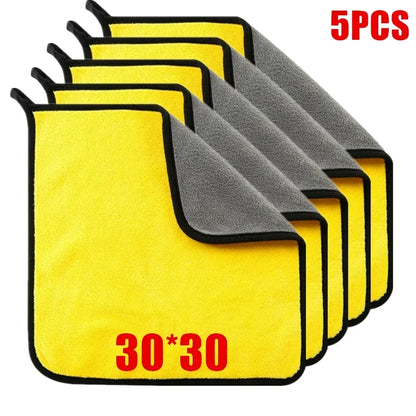 Professional Microfiber Car Cleaning Towels - Available in 1, 2, or 6 Pack for Effective Car Washing and Detailing