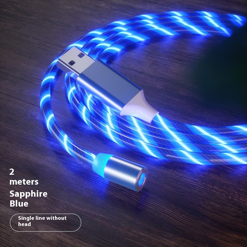 Magnetic Fast Charging Cable with LED Indicator for Lightning, Micro USB, and Type-C Devices