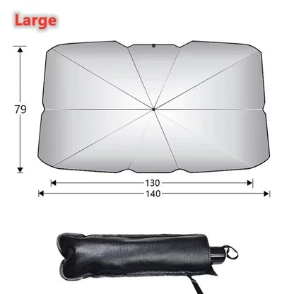 Car Sunshade Umbrella - Premium Windshield Protector for Summer Sun and Interior Shielding