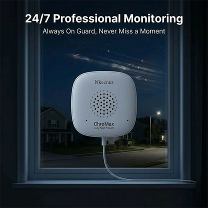 Nkccnur PRO Windows Webcam - Smart AI Camera, 2K Full HD Resolution, Supports 2.4/5Ghz Dual Band and Two-Way Audio Communication, Realizes AI Smart Alarm System through Mobile App, Equipped with All-Weather Recording Function, , Safety