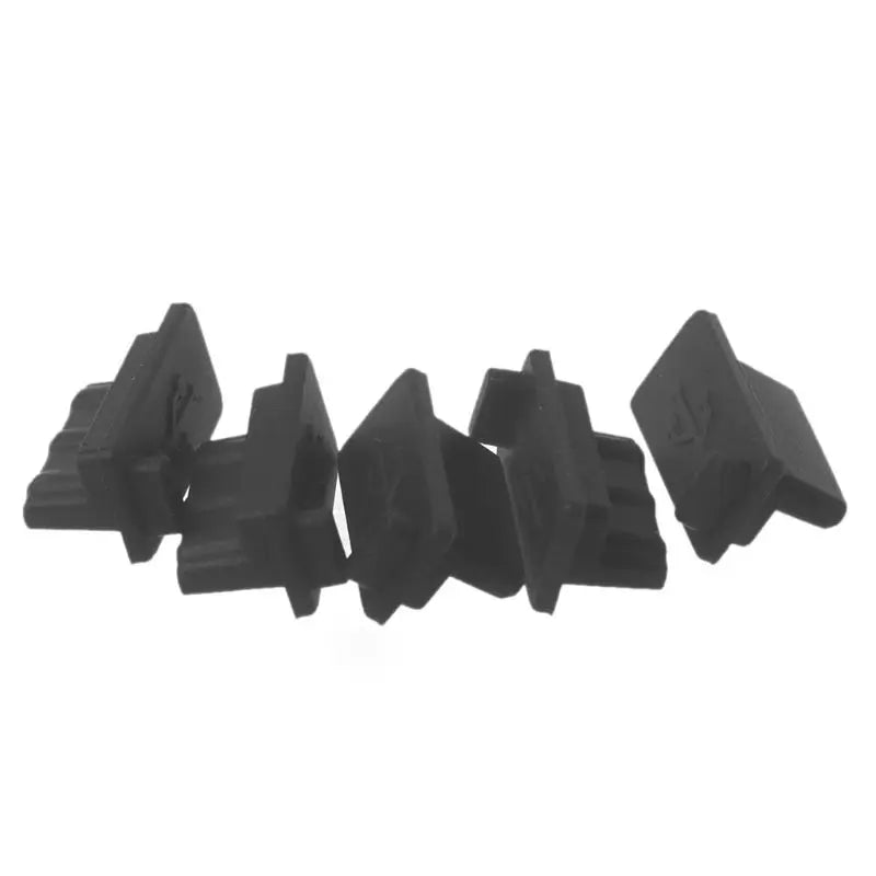 5-Pack Silicone USB Anti-Dust Plugs for Laptops and Tablets