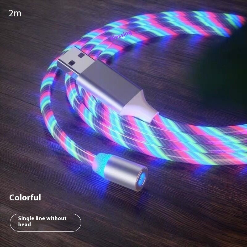 Magnetic Fast Charging Cable with LED Indicator for Lightning, Micro USB, and Type-C Devices
