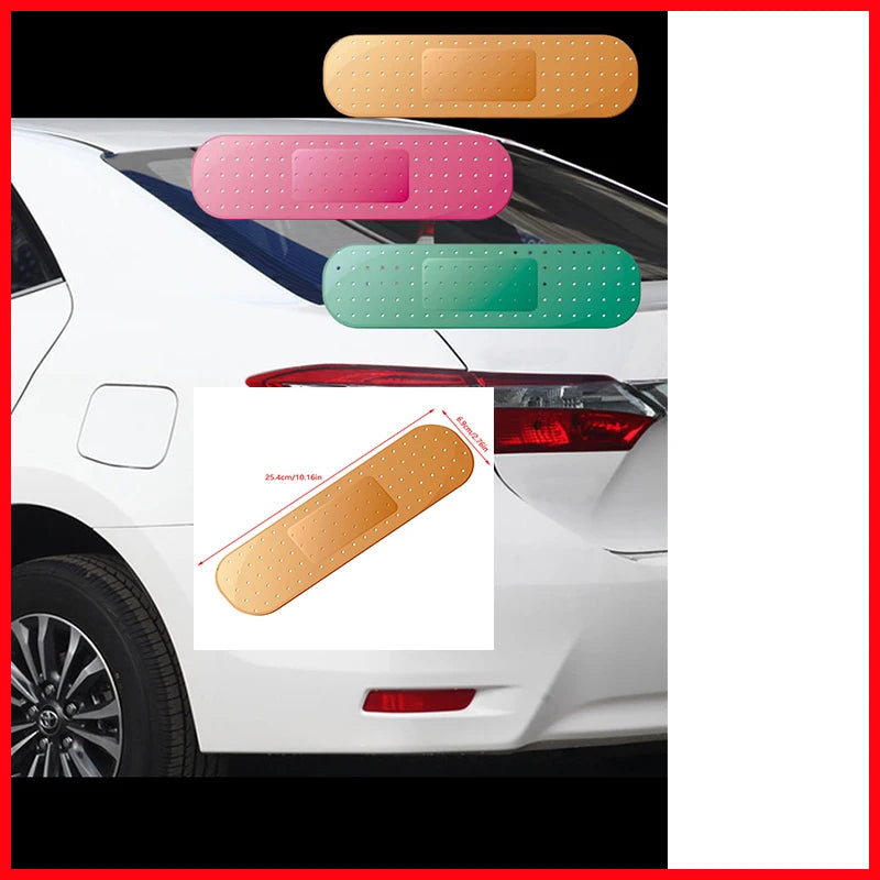 Humorous Band-Aid Car Stickers and Reflective Decals for Trucks and RVs