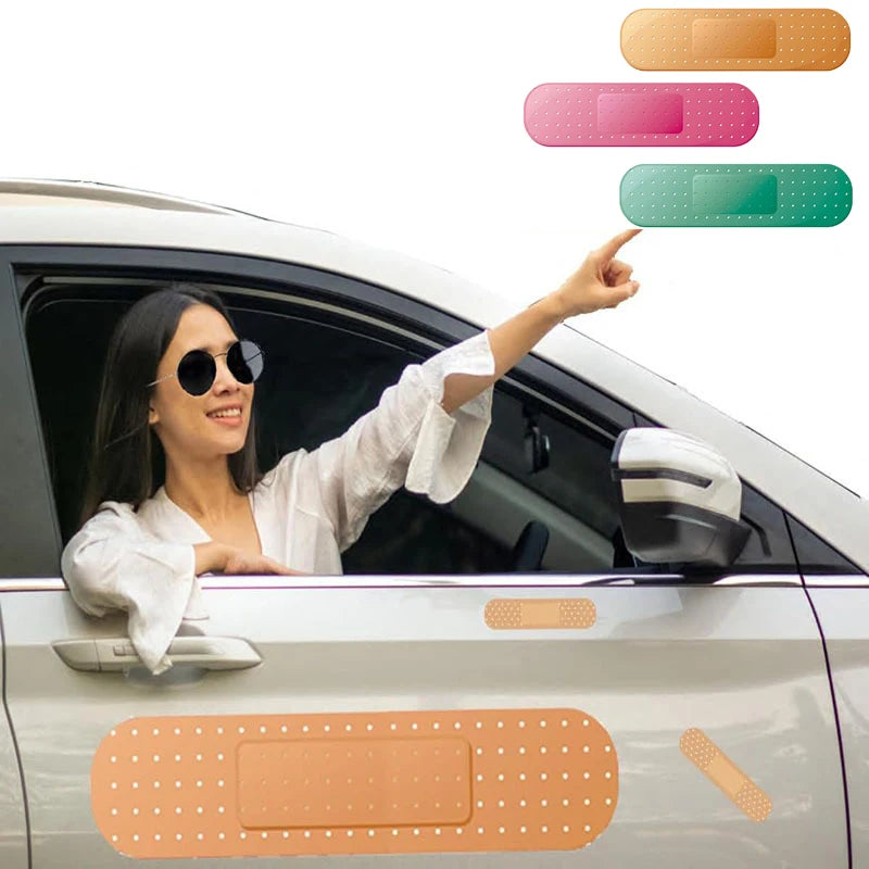 Humorous Band-Aid Car Stickers and Reflective Decals for Trucks and RVs