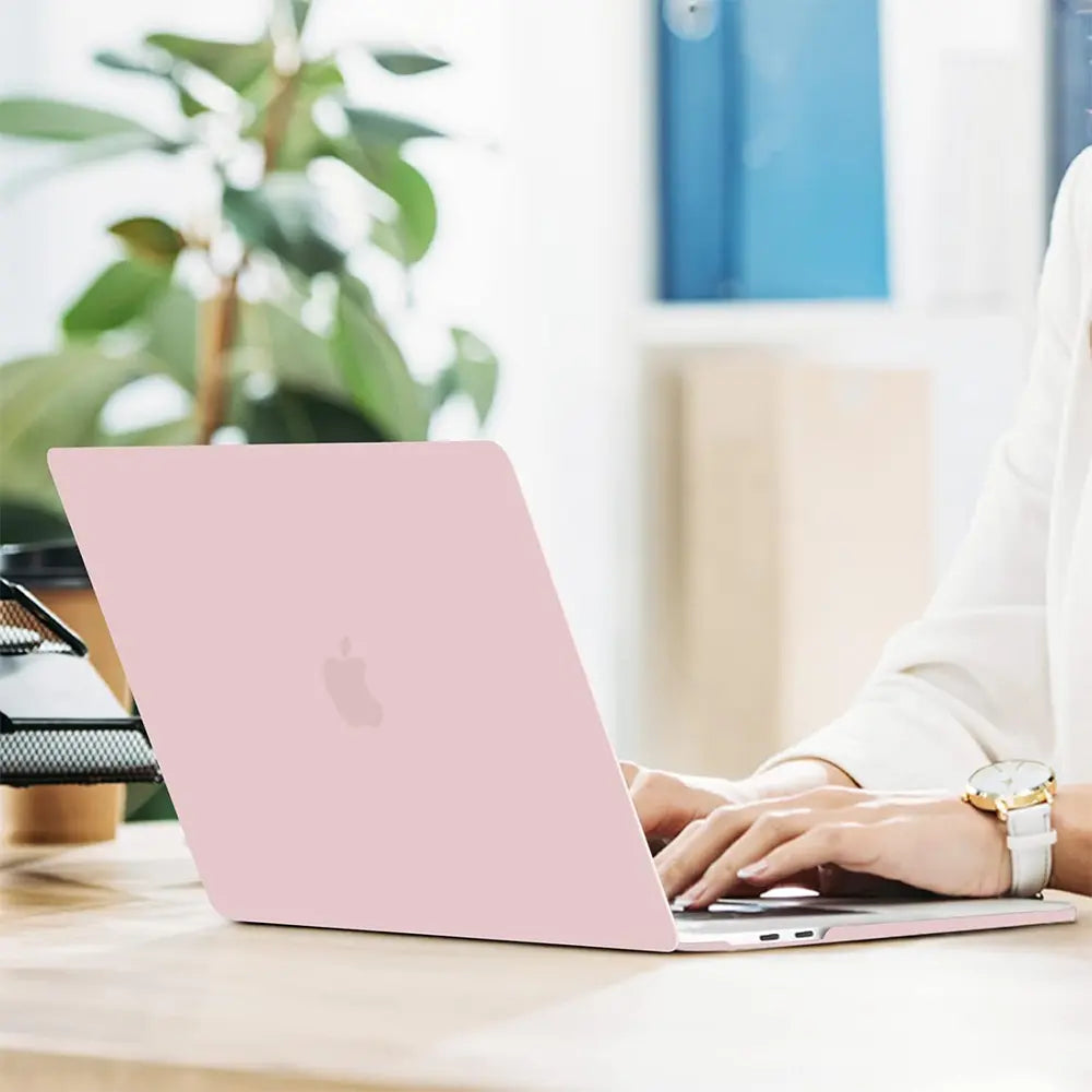 MOSISO Plastic Hard Case Bundle for 13 in Macbook Pro (M2 2025-2026, M1 2016-2024, A2338 A2251 A2289 A2159 A1989 A1708 A1706) - Includes Laptop Bag, Keyboard Skin, Webcam Cover, Screen Protector, Rose Quartz