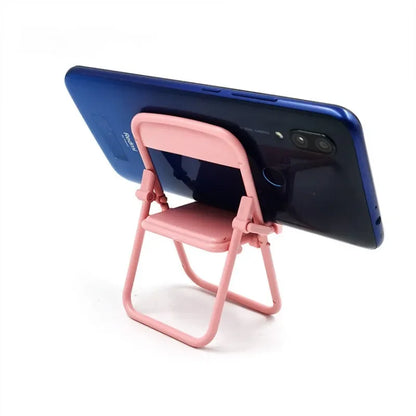 Elevate Your Desk with the Stylish Portable Chair Cellphone Holder - Perfect Mobile Phone Stand for Any Workspace!