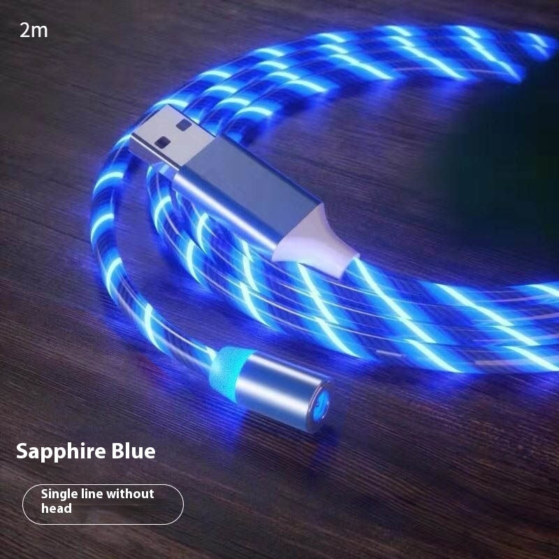 Magnetic Fast Charging Cable with LED Indicator for Lightning, Micro USB, and Type-C Devices