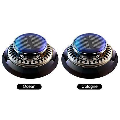 Solar-Powered Car Air Freshener with Rotating Aromatherapy Diffuser and Long-Lasting Essential Oils for Interior Deodorization