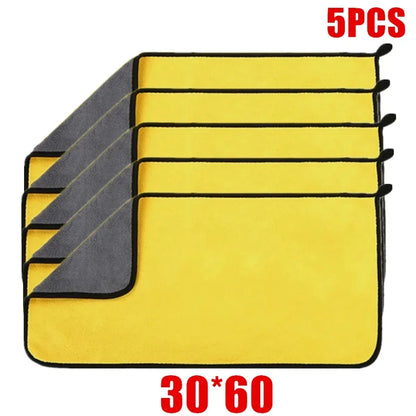 Professional Microfiber Car Cleaning Towels - Available in 1, 2, or 6 Pack for Effective Car Washing and Detailing