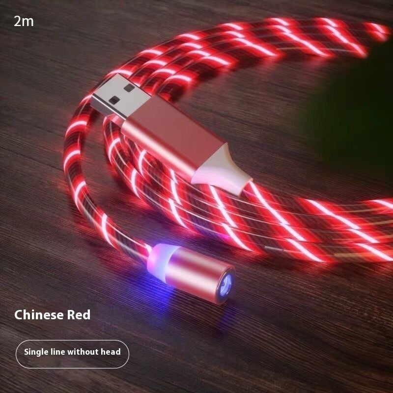 Magnetic Fast Charging Cable with LED Indicator for Lightning, Micro USB, and Type-C Devices