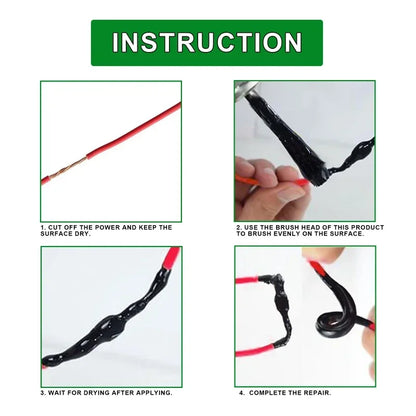 Waterproof Liquid Electrical Tape Insulating Tape Rubber Liquid Insulation Wire Cable Coat Fix Line Glue Sealant