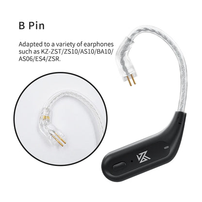 AZ09 HD Bluetooth Ear Hook Headset Cable HIFI Wireless Upgrade Cable with Charging Case