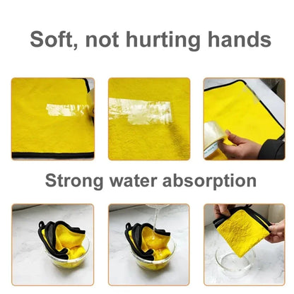 Professional Microfiber Car Cleaning Towels - Available in 1, 2, or 6 Pack for Effective Car Washing and Detailing
